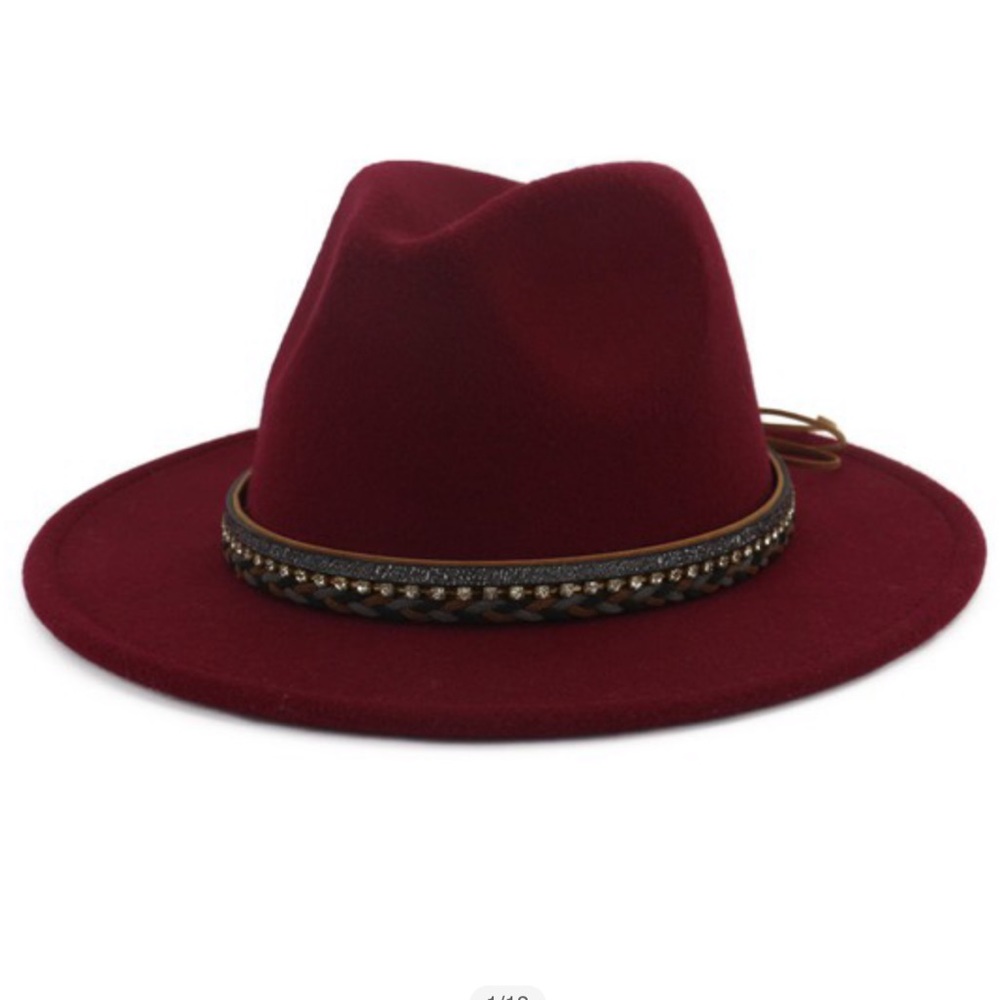 Adrienne Hard Shell Rancher Fedora Hat-10 Colors Available